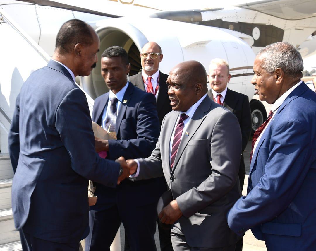 President Isaias Afwerki Arrives In Johannesburg Eritrea