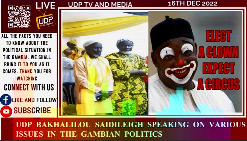 Udp Bakhalilou Saidileigh Speaking On Various Issues In The Gambian