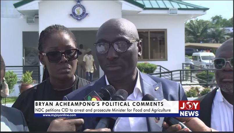 Bryan Acheampong S Political Comments Ndc Petitions Cid To Arrest