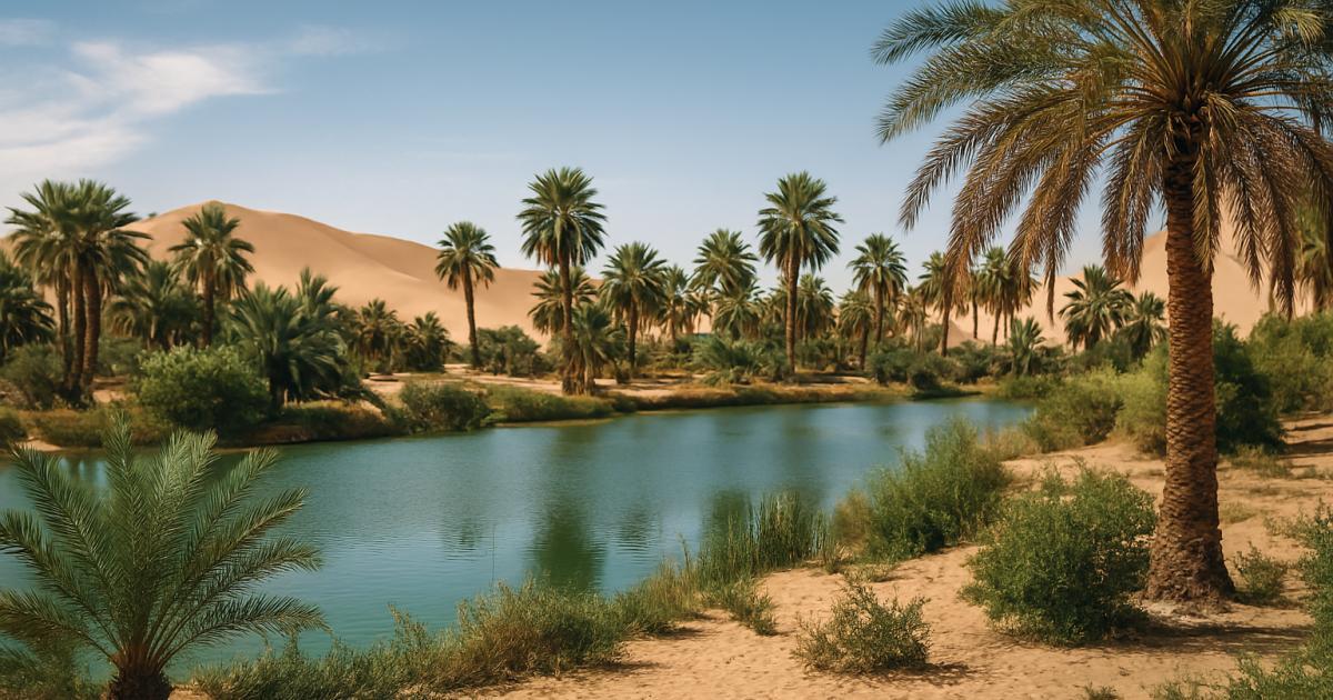 زحف الكثبان الرملية يهدد واحة كاو في تشاد زحف الكثبان الرملية يهدد واحة كاو في تشاد