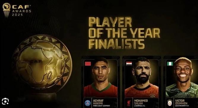 الكاف يعلن القوائم النهائية لجوائز الأفضل في أفريقيا 2025 الكاف يعلن القوائم النهائية لجوائز الأفضل في أفريقيا 2025