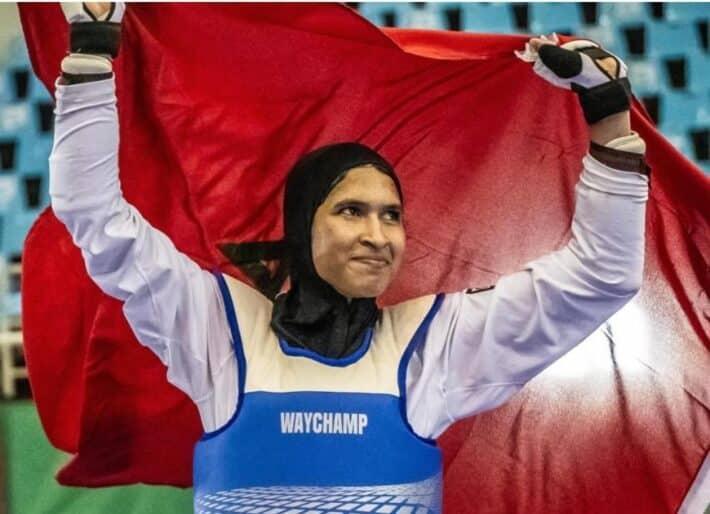 أمينة الدحاوي تتوج بذهبية بطولة العالم للتايكوندو أمينة الدحاوي تتوج بذهبية بطولة العالم للتايكوندو