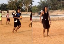 كوندي يلعب حافيا مع الأطفال في شوارع بنين كوندي يلعب حافيا مع الأطفال في شوارع بنين