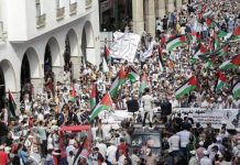احتجاجات في المغرب تنديداً بقانون إعدام الأسرى الفلسطينيين احتجاجات في المغرب تنديداً بقانون إعدام الأسرى الفلسطينيين