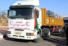 تسليم 154 طن من المساعدات الإنسانية للشعب الصحراوي