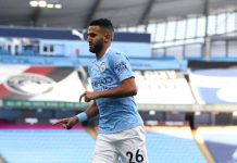 محرز يصطدم بِمنافس ألماني آخر محرز يصطدم بِمنافس ألماني آخر