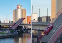 بلجيكا: لحظات مرعبة عاشتها عائلة داخل سيارة (فيديو) بلجيكا: لحظات مرعبة عاشتها عائلة داخل سيارة (فيديو)