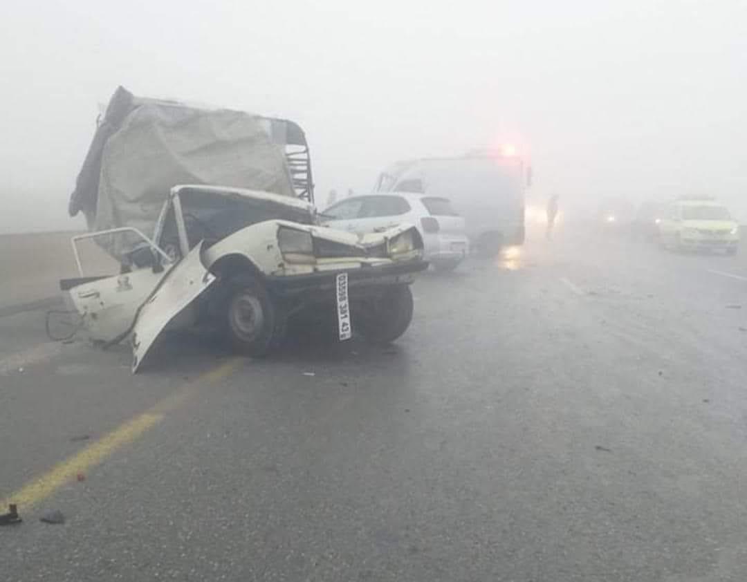 بالصور.. حادث مرور تسلسلي خطير بالطريق السيار بالصور.. حادث مرور تسلسلي خطير بالطريق السيار