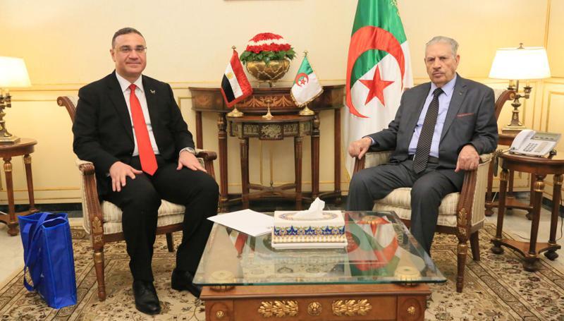 قوجيل يستقبل السفير المصري قوجيل يستقبل السفير المصري