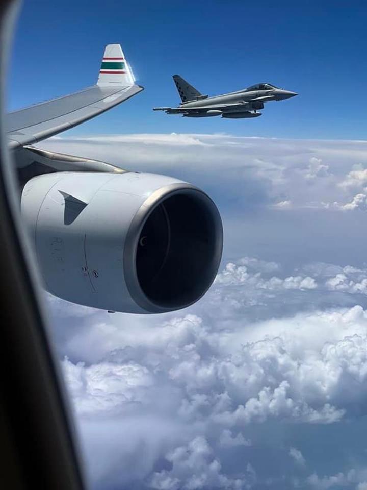 مقاتلتان إيطاليتان لمرافقة طائرة الرئيس تبون مقاتلتان إيطاليتان لمرافقة طائرة الرئيس تبون