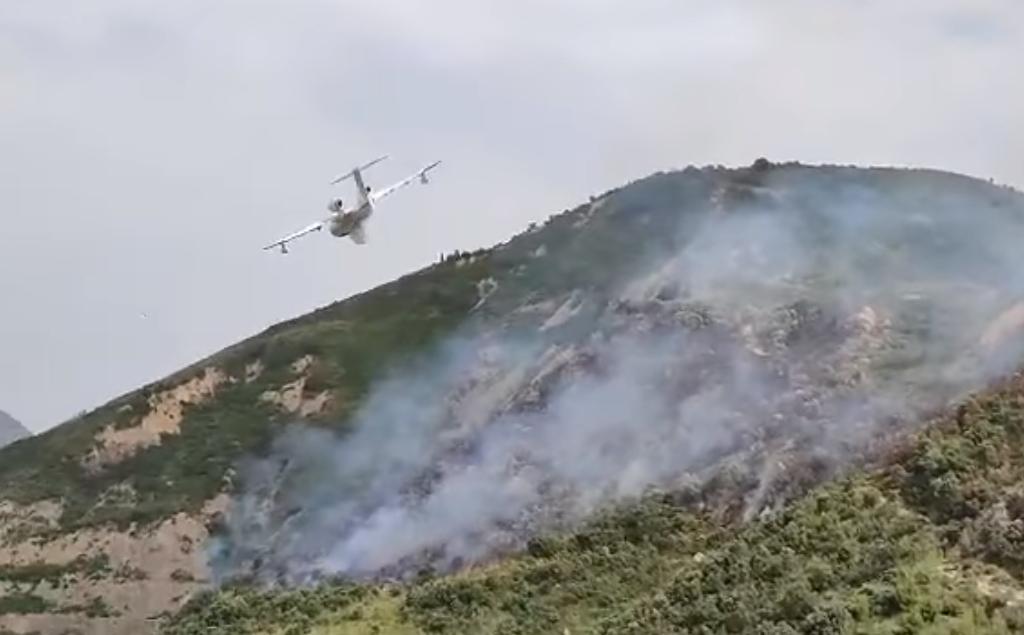 بالفيديو.. طائرة مكافحة الحرائق الروسية تقوم بثاني مهامها ببجاية