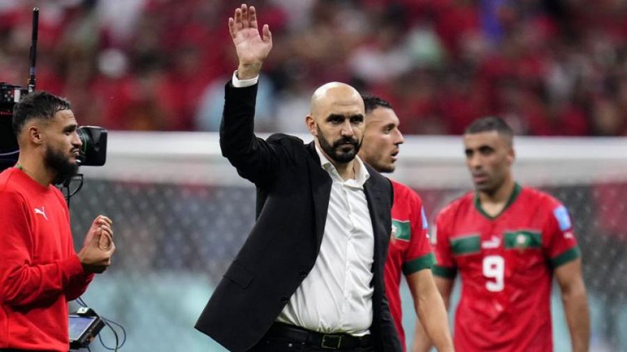 مدرب المغرب بعد الهزيمة: 'أعتقد أنها مستحقة.. رأينا فريقا لم يستسلم' مدرب المغرب بعد الهزيمة: 'أعتقد أنها مستحقة.. رأينا فريقا لم يستسلم'