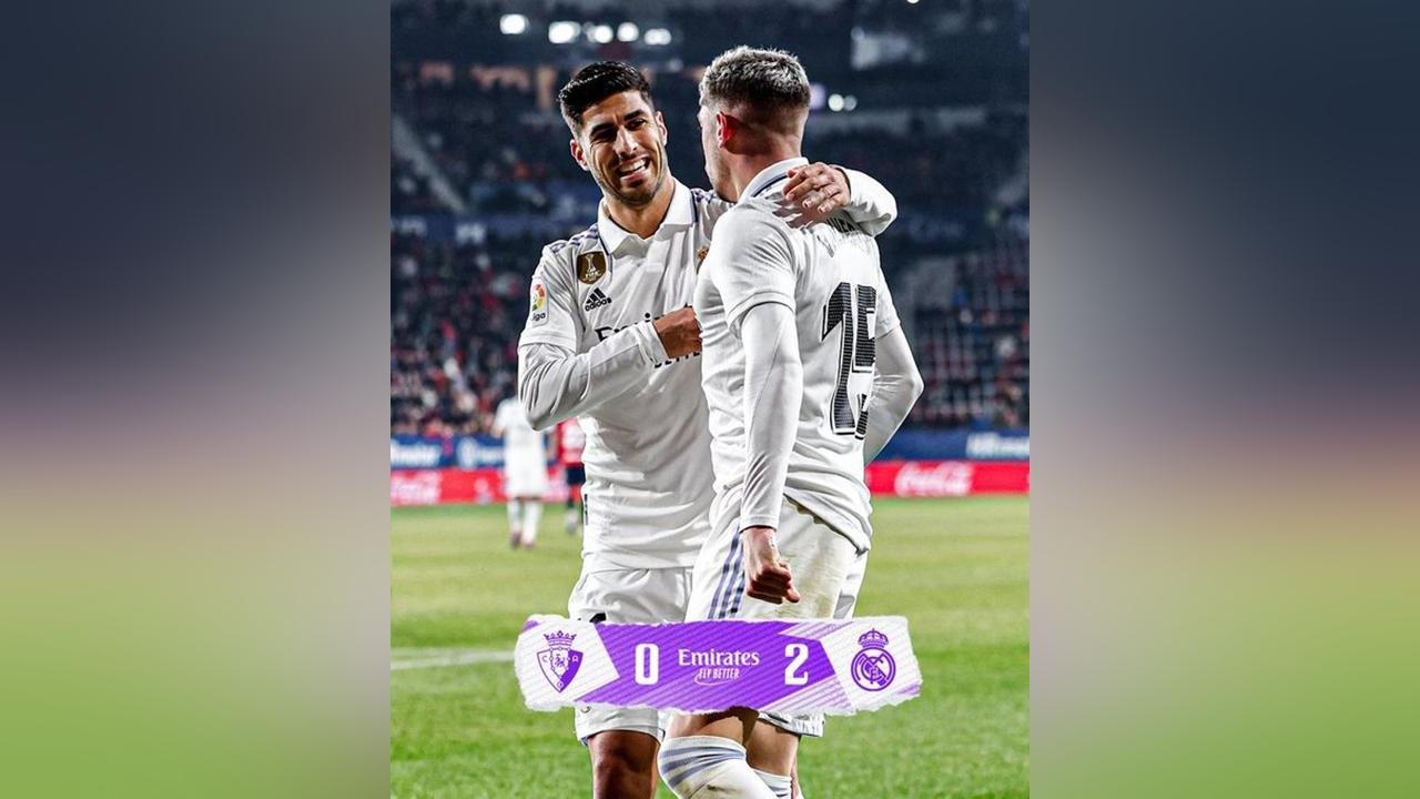 البطولة الإسبانية: ريال مدريد يفوز على أوساسونا ويقلص الفارق مع برشلونة البطولة الإسبانية: ريال مدريد يفوز على أوساسونا ويقلص الفارق مع برشلونة