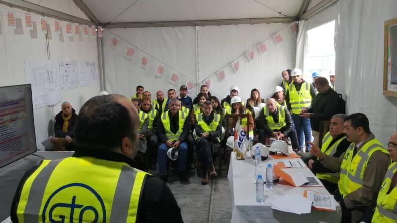 مدير الجزائرية للطاقة يتفقّد أشغال محطة تحلية مياه البحر في كاب جنات مدير الجزائرية للطاقة يتفقّد أشغال محطة تحلية مياه البحر في كاب جنات