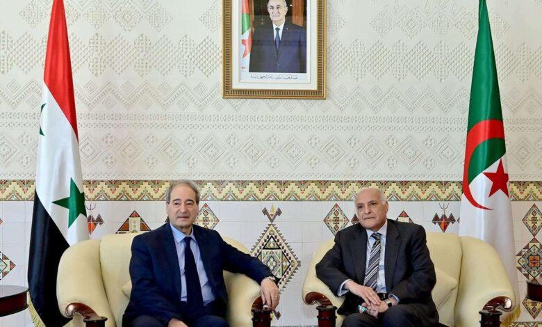 المقداد يؤكد على عمق العلاقة بين سوريا والجزائر لمواجهة التحديات المشتركة المقداد يؤكد على عمق العلاقة بين سوريا والجزائر لمواجهة التحديات المشتركة
