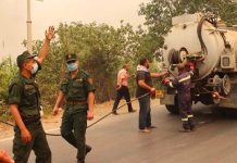 مصرع 10 عسكريين بحرائق الغابات شمالي الجزائر مصرع 10 عسكريين بحرائق الغابات شمالي الجزائر