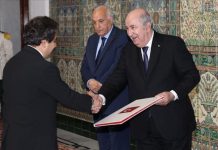 رئيس الجزائر يتسلّم أوراق اعتماد السفير التركي الجديد رئيس الجزائر يتسلّم أوراق اعتماد السفير التركي الجديد