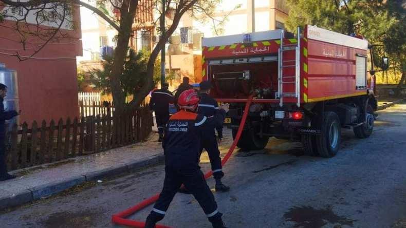 14 مصابا في حريق بناية سكنية بالمدية 14 مصابا في حريق بناية سكنية بالمدية