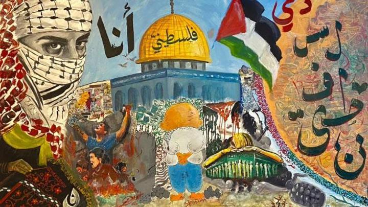"صالون الفنون التشكيلية".. لنرسم فلسطين