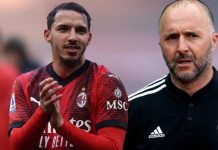 بن ناصر في أمم أفريقيا.. مدرب ميلان يُعلن مفاجأة سارة للجزائر وبلماضي بن ناصر في أمم أفريقيا.. مدرب ميلان يُعلن مفاجأة سارة للجزائر وبلماضي