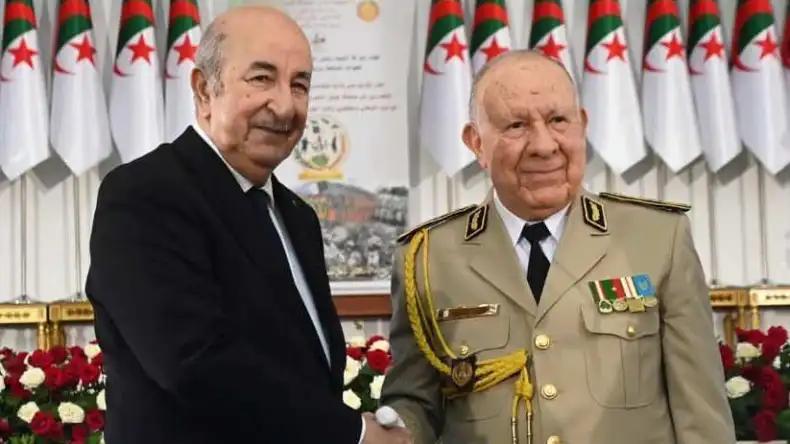الفريق أول شنقريحة يُهنئ الرئيس تبون بعد انتخابه لعهدة ثانية الفريق أول شنقريحة يُهنئ الرئيس تبون بعد انتخابه لعهدة ثانية