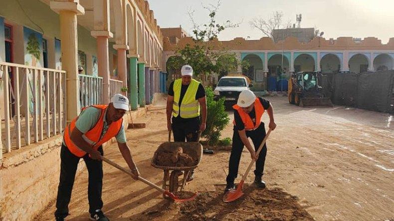 إعادة تأهيل المؤسسات التعليمية المتضررة من التقلبات الجوية إعادة تأهيل المؤسسات التعليمية المتضررة من التقلبات الجوية