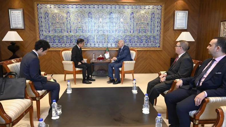 عطاف يستقبل سفير اليابان الجديد عطاف يستقبل سفير اليابان الجديد