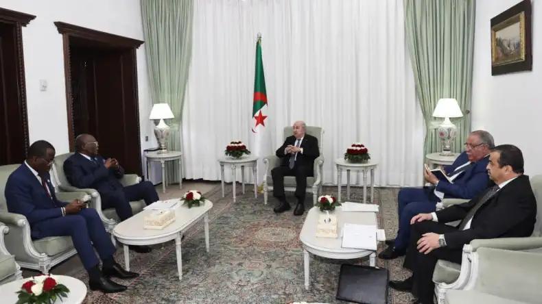 الرئيس تبون يستقبل وزير الصناعات المنجمية الكونغولي الرئيس تبون يستقبل وزير الصناعات المنجمية الكونغولي