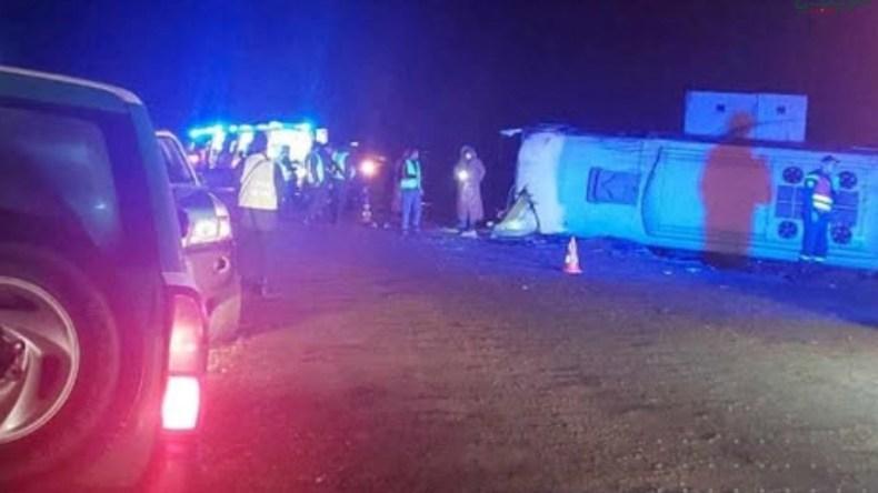 37 جريحا في حادث انقلاب حافلة بالأغواط 37 جريحا في حادث انقلاب حافلة بالأغواط