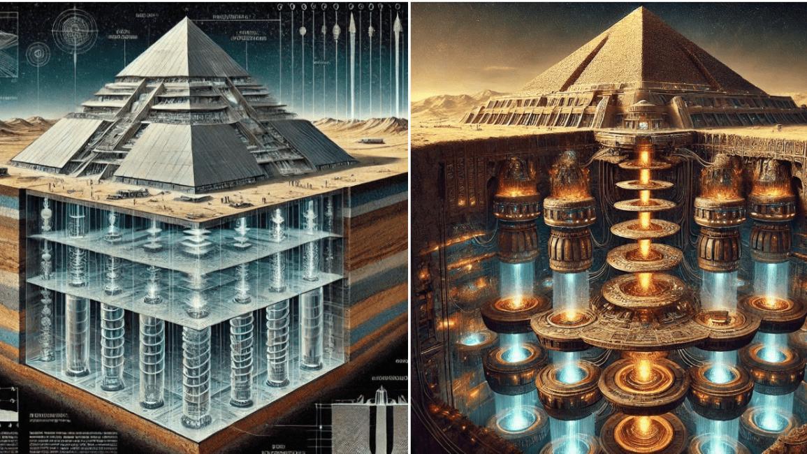 هل حقاً توجد أعمدة ضخمة تحت الأهرامات المصرية؟ هل حقاً توجد أعمدة ضخمة تحت الأهرامات المصرية؟