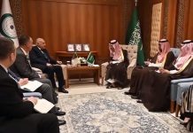 عطاف يلتقي وزير الخارجية السعودي عطاف يلتقي وزير الخارجية السعودي