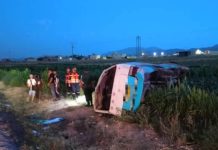 سطيف.. 22 جريحا في حادث انقلاب حافلة كانت في رحلة سطيف.. 22 جريحا في حادث انقلاب حافلة كانت في رحلة