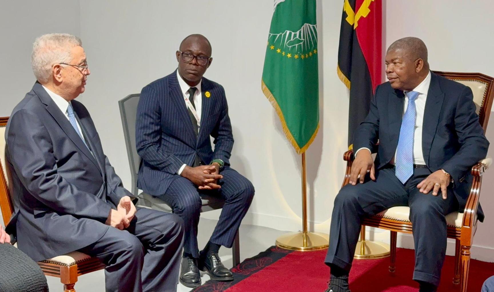 رئيس جمهورية أنغولا يستقبل عزوز ناصري بلواندا رئيس جمهورية أنغولا يستقبل عزوز ناصري بلواندا