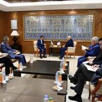 عقب قرار مجلس الأمن.. عطاف يجري مباحثات مع نظيره الصحراوي عقب قرار مجلس الأمن.. عطاف يجري مباحثات مع نظيره الصحراوي