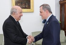 تبون يستقبل وزير خارجية أذربيجان تبون يستقبل وزير خارجية أذربيجان