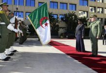 شنقريحة يستقبل وزيرة الدفاع وقدماء المحاربين لزيمبابوي شنقريحة يستقبل وزيرة الدفاع وقدماء المحاربين لزيمبابوي