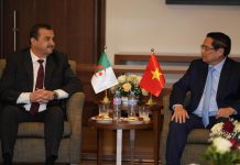 الوزير الأول لجمهورية فيتنام يستقبل الوزير عرقاب الوزير الأول لجمهورية فيتنام يستقبل الوزير عرقاب