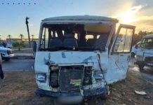 إصابة 12 شخصا في حادث اصطدام حافلتين بوهران إصابة 12 شخصا في حادث اصطدام حافلتين بوهران