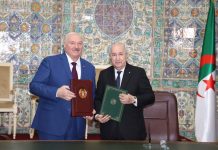 تبون ونظيره البيلاروسي يوقعان بيان مشترك لتعزيز التعاون