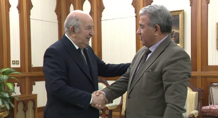 تبون يستقبل رئيس حزب “فجر جديد” الطاهر بن بعيبش تبون يستقبل رئيس حزب “فجر جديد” الطاهر بن بعيبش