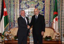 عاهل الأردن ورئيس الجزائر يبحثان تعزيز التعاون ومستجدات المنطقة عاهل الأردن ورئيس الجزائر يبحثان تعزيز التعاون ومستجدات المنطقة