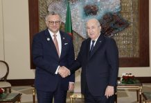 الرئيس تبون يستقبل المستشار الرفيع للرئيس الأمريكي بولس الرئيس تبون يستقبل المستشار الرفيع للرئيس الأمريكي بولس