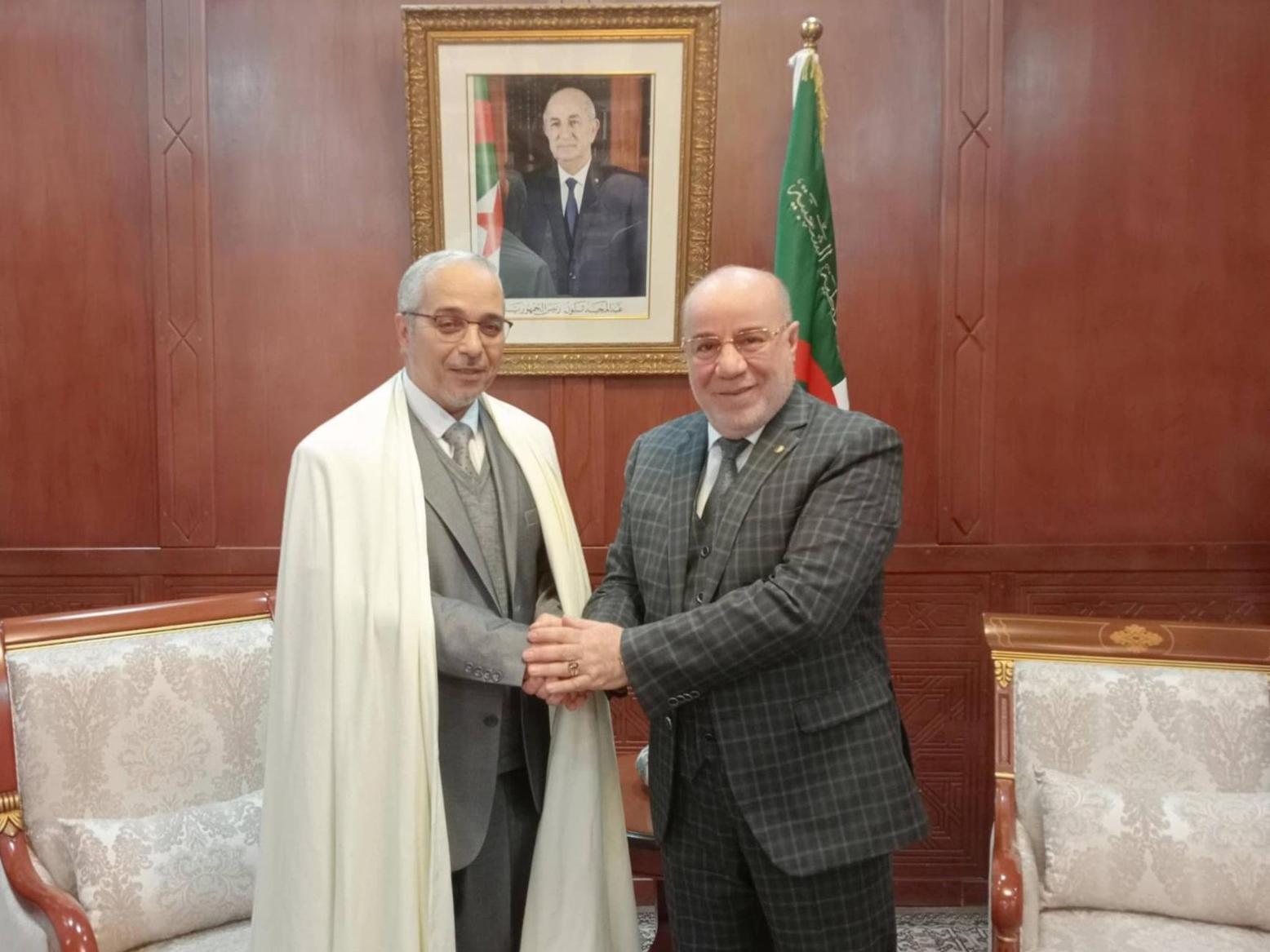 الفتوى على رأس الأولويات.. خطة عمل جديدة بين بلمهدي وزيد الخير الفتوى على رأس الأولويات.. خطة عمل جديدة بين بلمهدي وزيد الخير