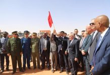 دربال يعطي إشارة انطلاق مشروع إنجاز محطة تحلية المياه بإن صالح دربال يعطي إشارة انطلاق مشروع إنجاز محطة تحلية المياه بإن صالح