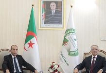 عروس يستقبل رئيس حزب التجديد الجزائري عروس يستقبل رئيس حزب التجديد الجزائري