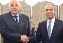 عطاف يجري مكالمة هاتفية مع نظيره المصري عطاف يجري مكالمة هاتفية مع نظيره المصري