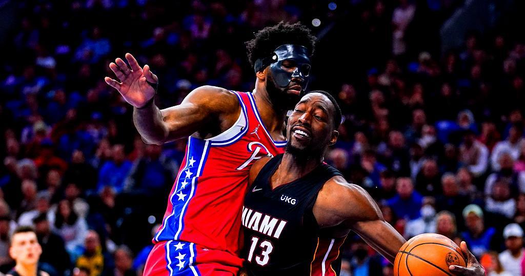 James Harden catches fire, scores 31 as Sixers douse Heat to even series