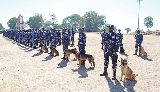 Police ensure the election and protocol entities Police ensure the election and protocol entities