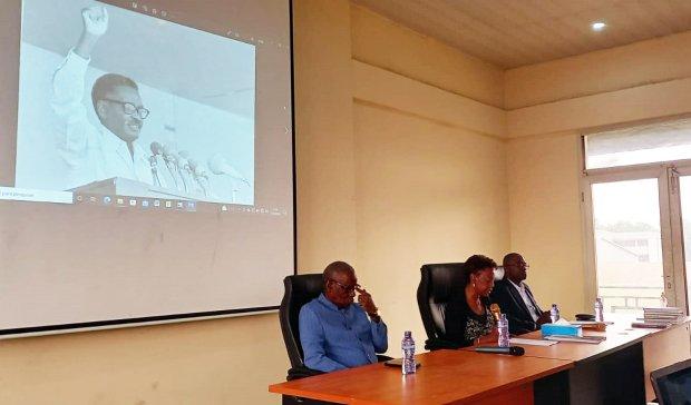 Students at the Protestant University in Congo highlight the figure of Agostinho Neto Students at the Protestant University in Congo highlight the figure of Agostinho Neto