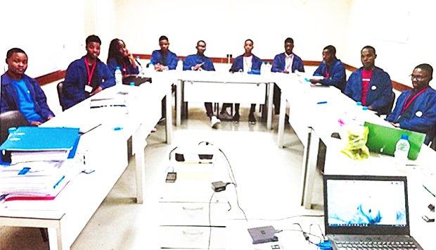 Young people in small business training Young people in small business training